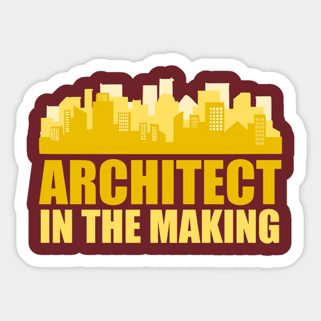 Architect in the Making Sticker by Vinsui